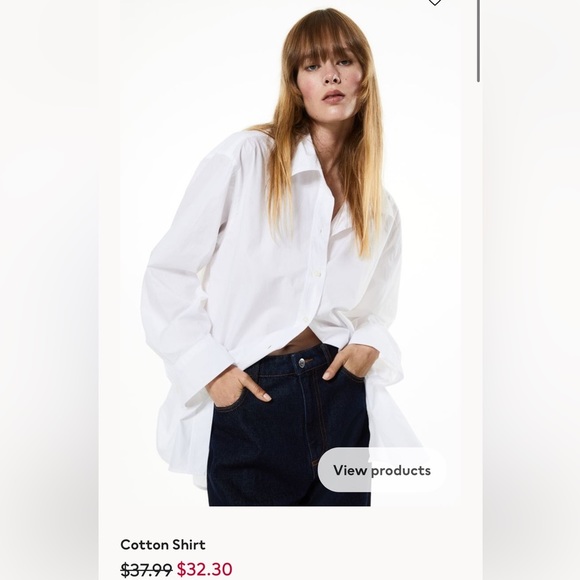 Women’s Size Small Women’s US White Cotton Button down Long-Sleeve Shirt - Picture 1 of 6